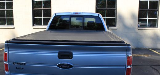 truck with a black tonneau cover